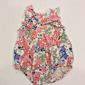 Infant Girls Old Navy Floral Printed Bodysuit